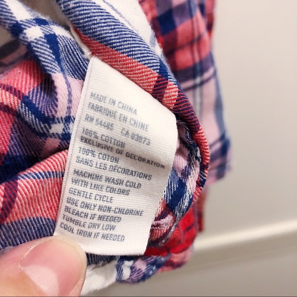 American Eagle plaid snap down flannel size medium - Picture 4 of 8